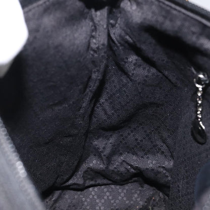 Gucci Vintage Bamboo Shoulder Bag Nylon, BLACK, NYLON, Shoulder bag