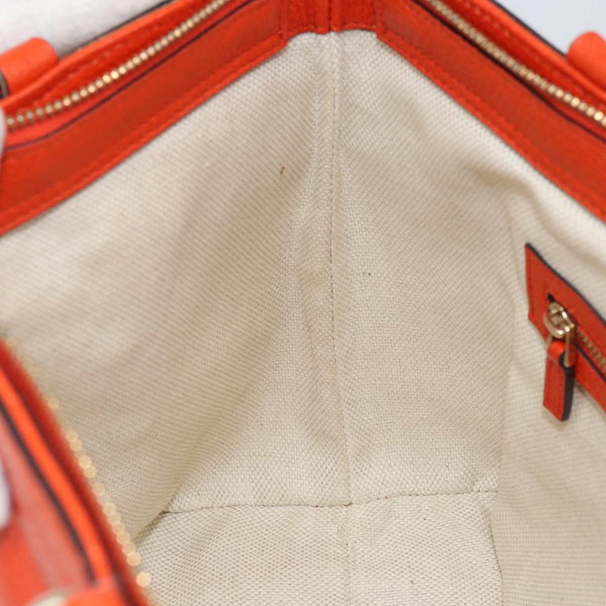 Gucci Soho Convertible Top Handle Bag Leather, ORANGE, LEATHER, Handbag
