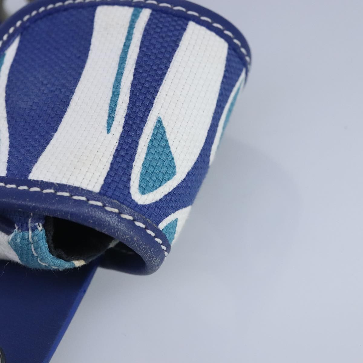 Bally Vintage Waist bag Leather and canvas, BLUE, CANVAS, Clutche & pouche