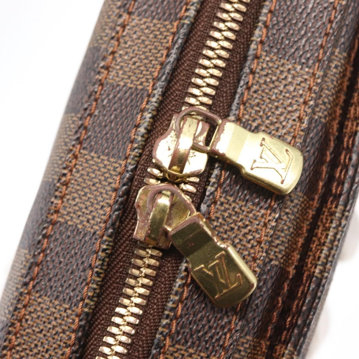 Louis Vuitton Geronimos Waist Bag Damier, BROWN, CANVAS, Shoulder bag