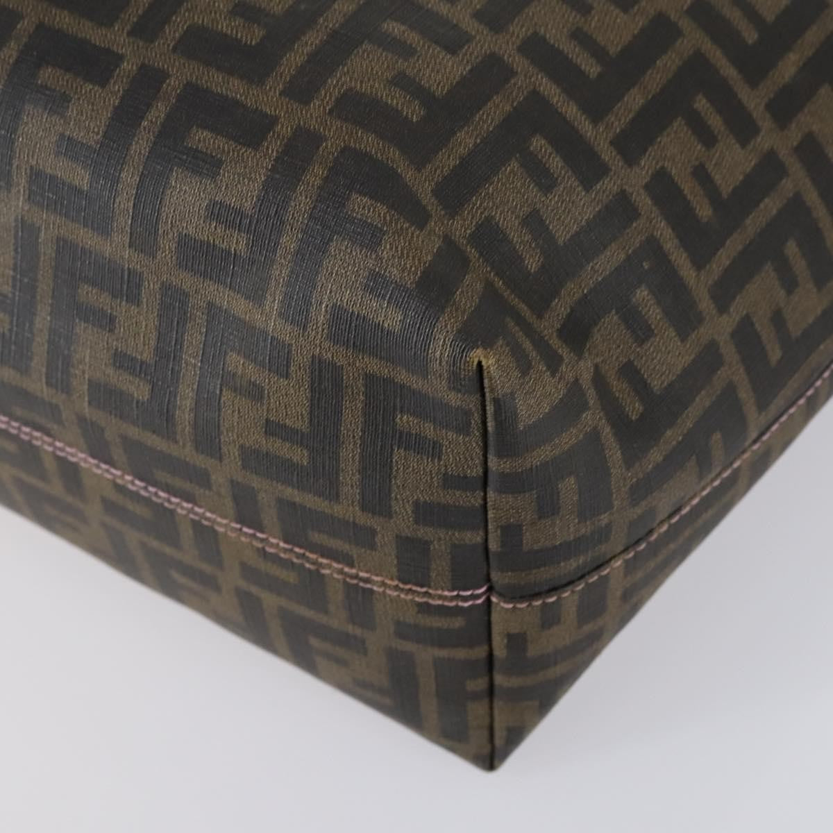 Fendi Roll Tote Zucca Canvas, BLACK, CANVAS, Tote bag