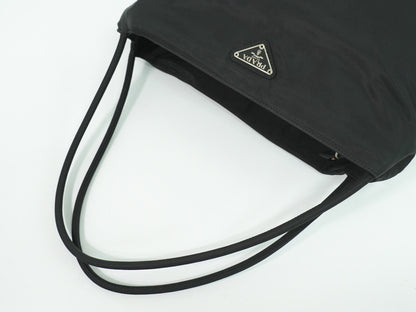 Prada Vintage Tote Tessuto, BLACK, NYLON, Tote bag
