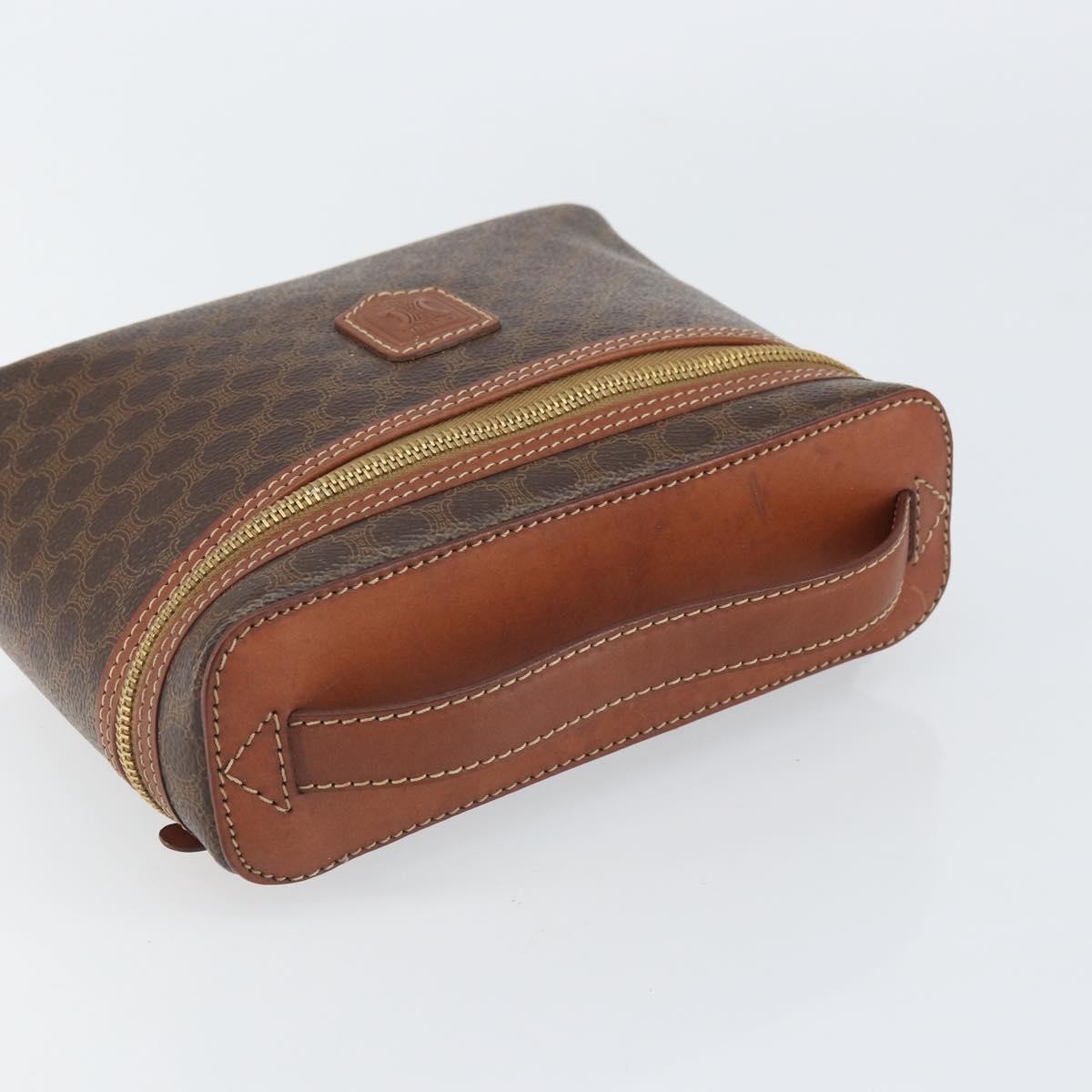 Celine Macadam Vanity Bag Canvas, BROWN, CANVAS, Clutche & pouche