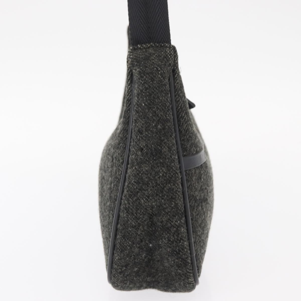 Prada Re-Edition 2000 Hobo Wool, GRAY, WOOL, Handbag