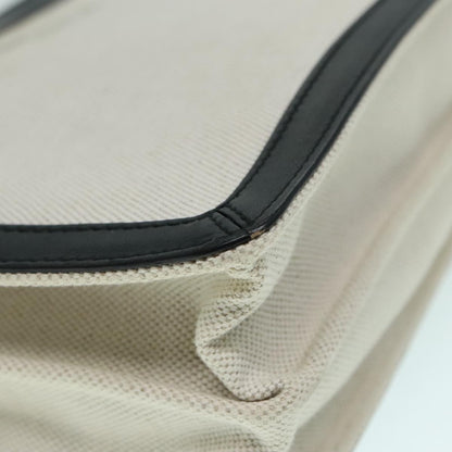 Balenciaga Navy Pochette Canvas and Leather, WHITE, CANVAS, Shoulder bag