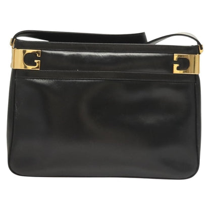 Gucci Vintage Shoulder Bag Leather, BLACK, LEATHER, Shoulder bag