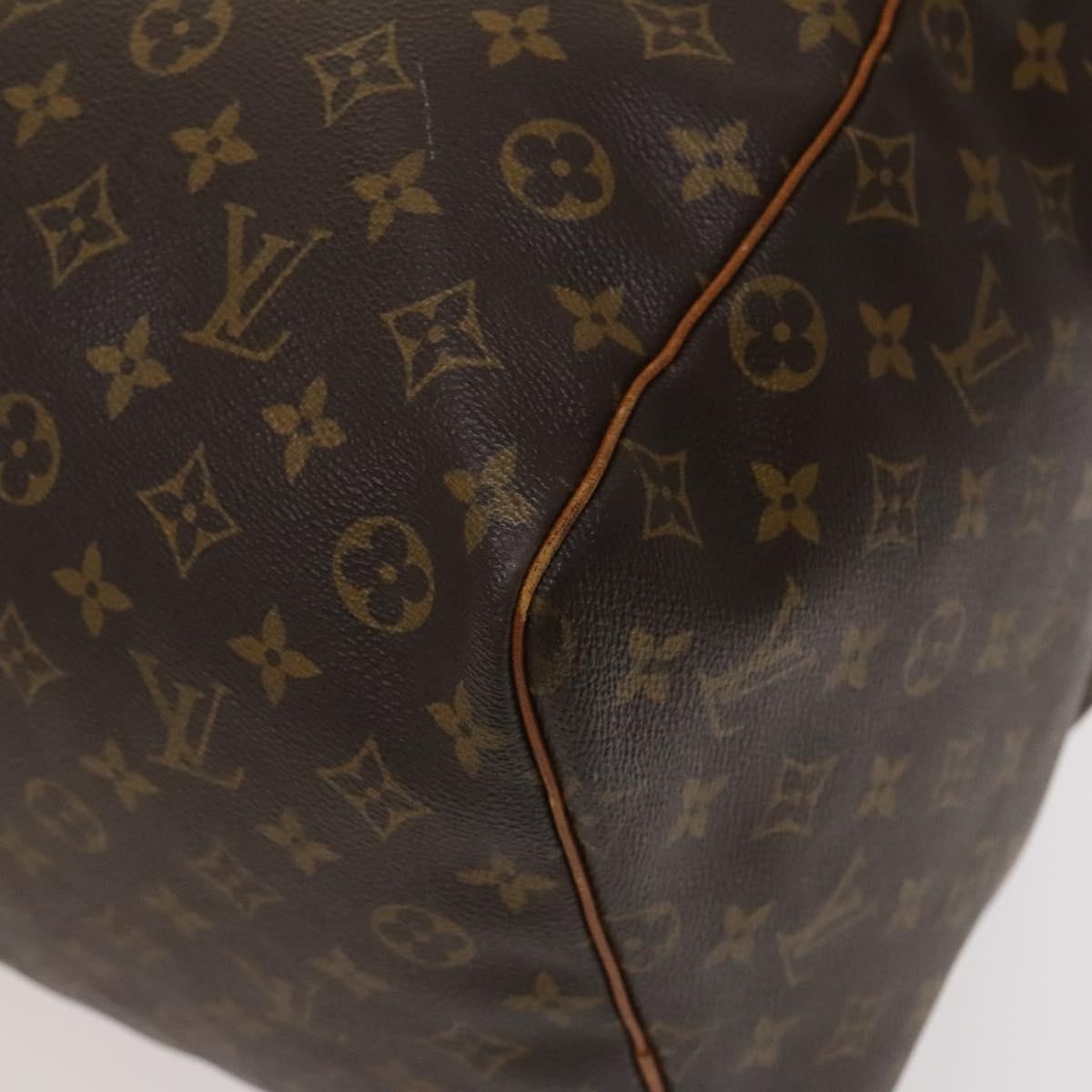 Louis Vuitton Keepall Bag Monogram Canvas, BROWN, CANVAS, Travel bag