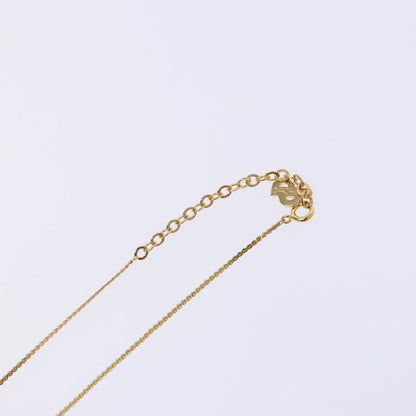 Christian Dior CD Round Pendant Necklace Metal, GOLD, METAL, Necklace