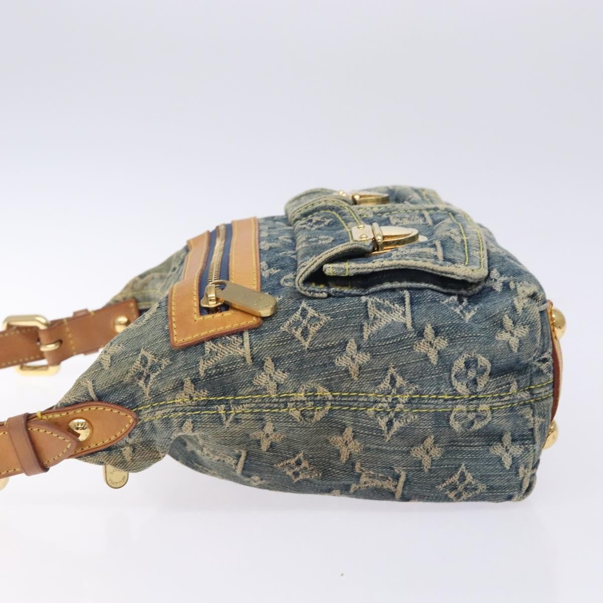 Louis Vuitton Baggy Handbag Denim, BLUE, DENIM_JEANS, Handbag