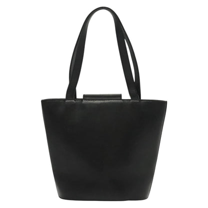 Salvatore Ferragamo Vintage Handbag Leather, BLACK, LEATHER, Handbag