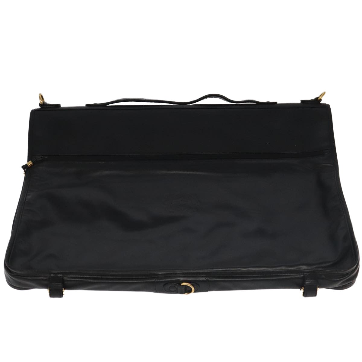 Loewe Anagram handbag Leather, BLACK, LEATHER, Travel bag