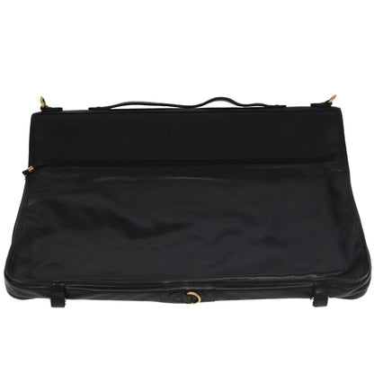 Loewe Anagram handbag Leather, BLACK, LEATHER, Travel bag