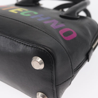 Balenciaga Logo Ville Bag Leather, BLACK, LEATHER, Handbag