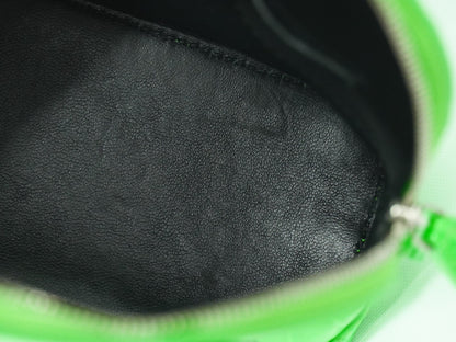 Balenciaga Logo Ville Bag Crocodile Embossed Leather, GREEN, LEATHER, Handbag