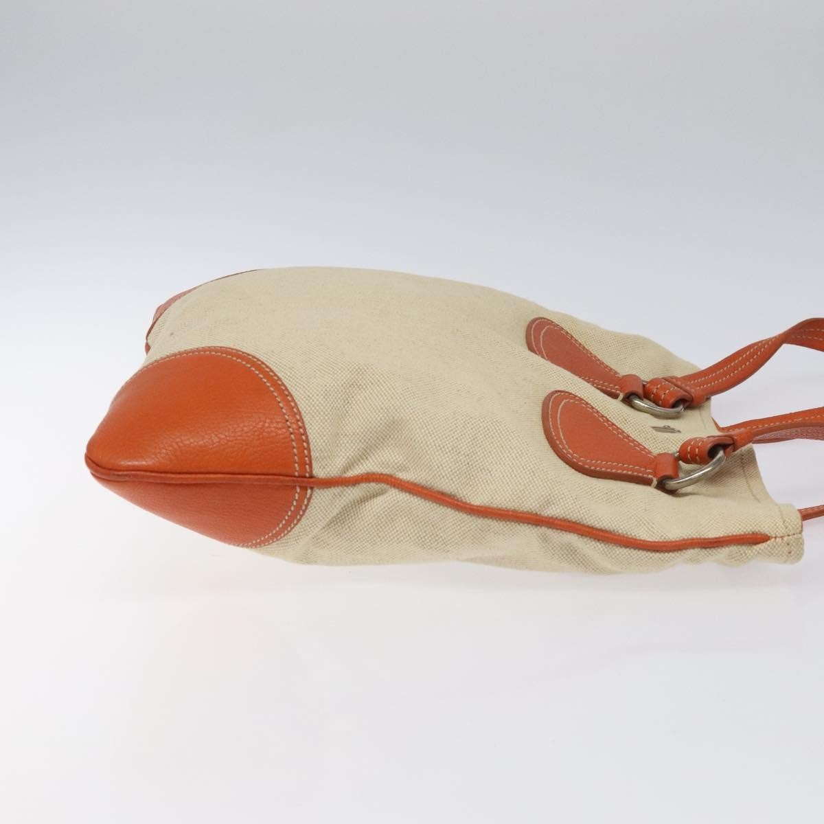 Prada Vintage Handbag Canvas and Leather, BEIGE, CANVAS, Handbag