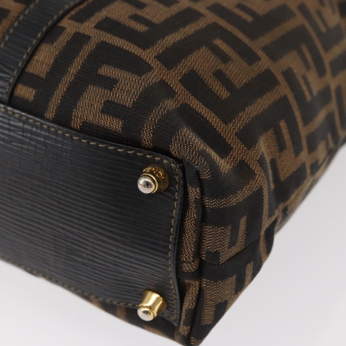 Fendi Zucca Tote bag Canvas, BLACK, CANVAS, Tote bag