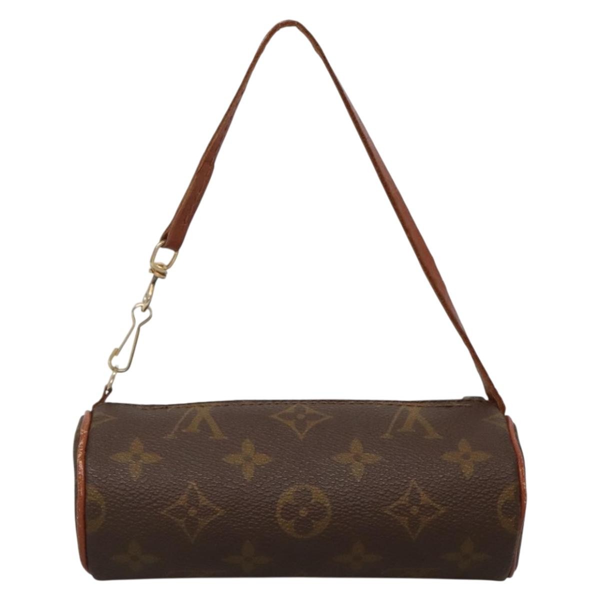 Louis Vuitton Papillon Pochette Monogram Canvas, BROWN, CANVAS, Clutche & pouche