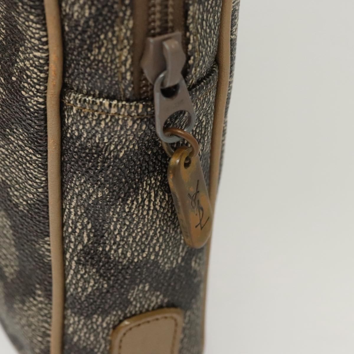 Saint Laurent Vintage Clutch PVC, GRAY, PVC, Clutche & pouche