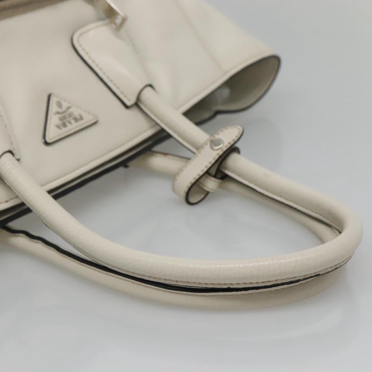 Prada Front Pocket Wing Convertible Tote Vitello Daino, WHITE, LEATHER, Tote bag