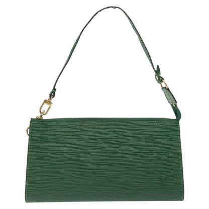 Louis Vuitton Petite Noe Handbag Monogram Canvas, GREEN, LEATHER, Clutche & pouche