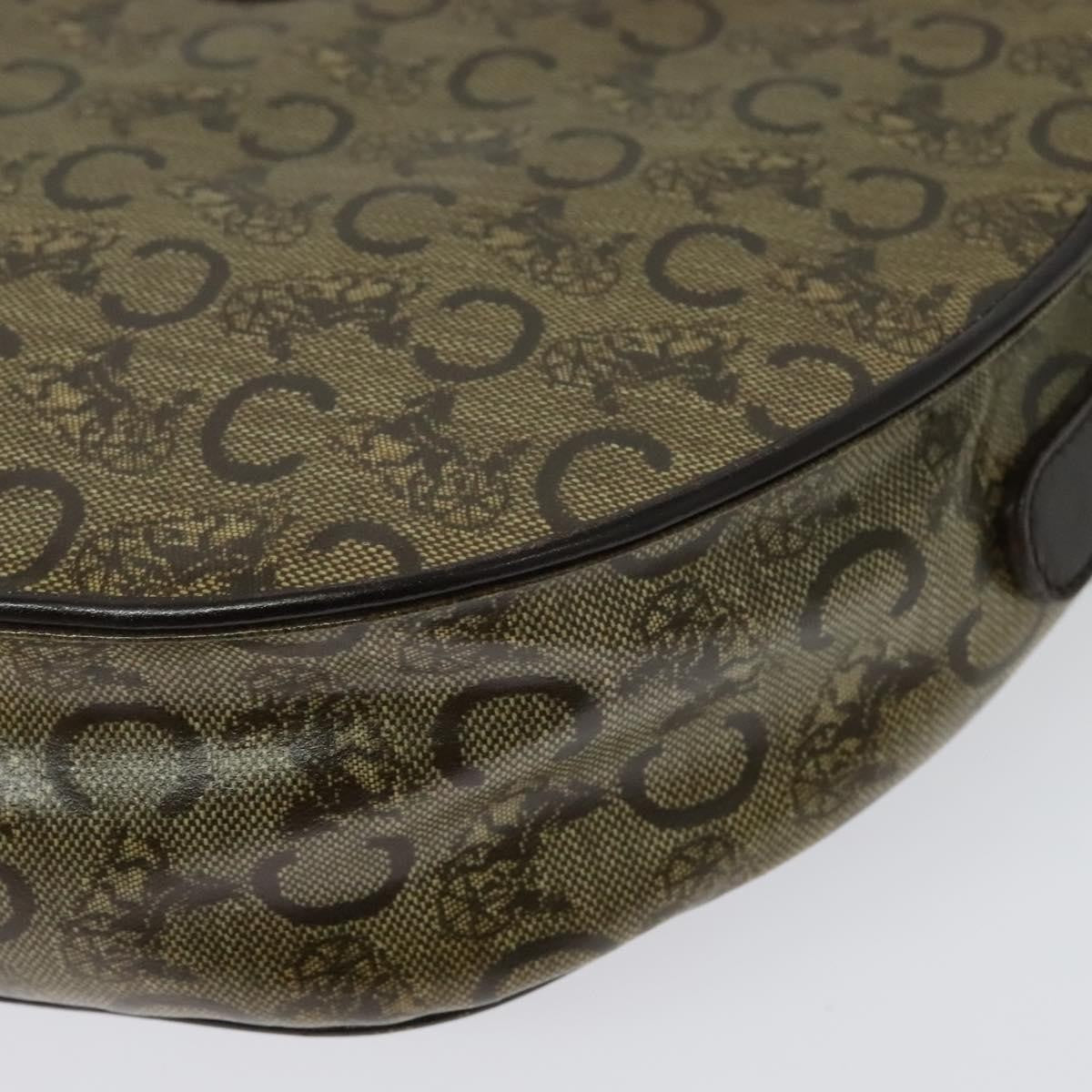 Celine C Sulky Shoulder bag Canvas and Leather, BEIGE, CANVAS, Shoulder bag