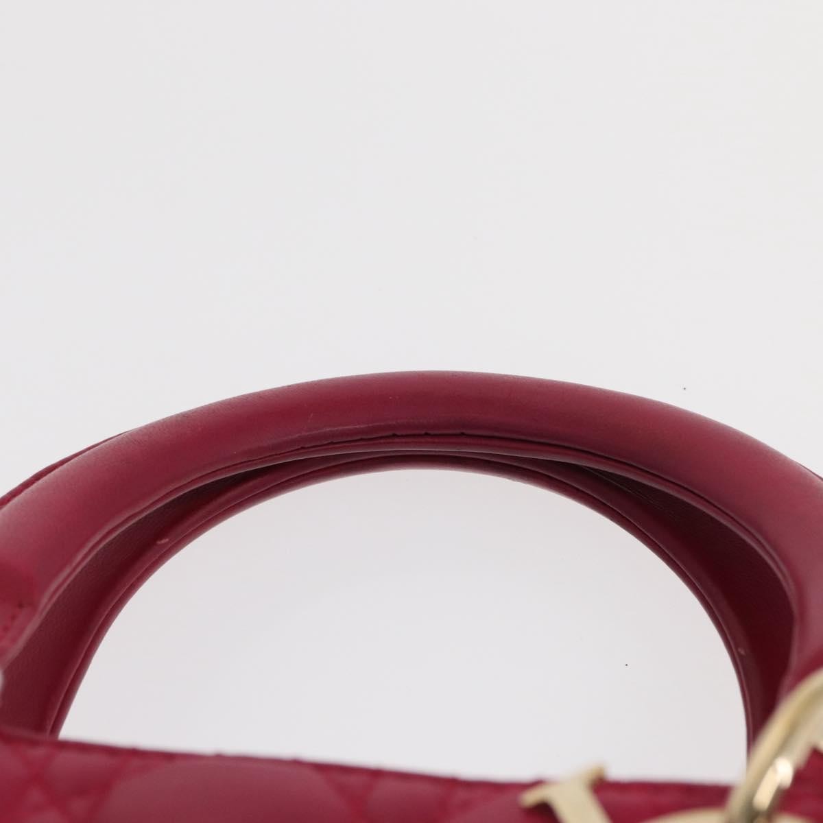 Christian Dior Lady Dior Bag Cannage Quilt Lambskin, PINK, LEATHER, Handbag