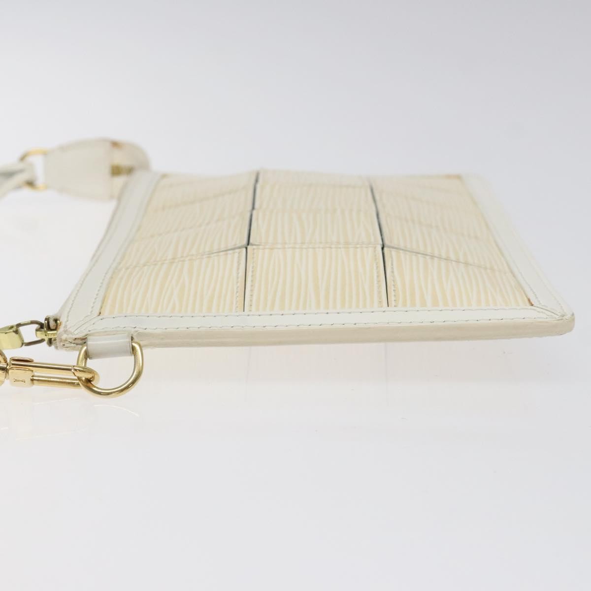 Louis Vuitton Delmonico Pochette Stretch Epi Leather, BEIGE, LEATHER, Clutche & pouche