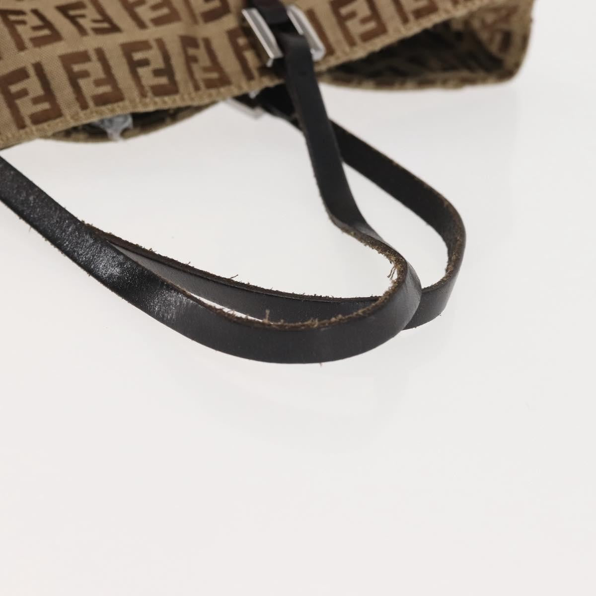 Fendi Vintage Tote Zucca Canvas, BEIGE, CANVAS, Tote bag
