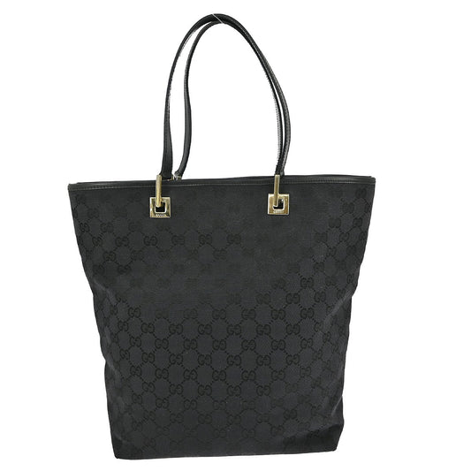 Gucci Eclipse Tote GG Canvas, BLACK, CANVAS, Tote bag
