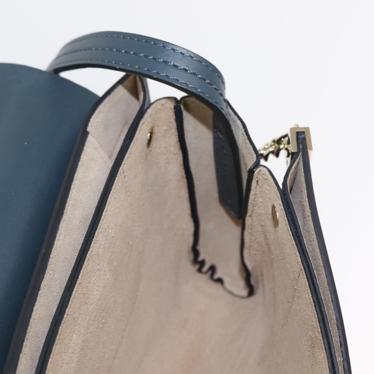 Chloe Faye Shoulder Bag Leather and Suede, GREEN, SUEDE, Shoulder bag