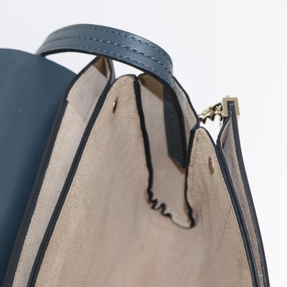 Chloe Faye Shoulder Bag Leather and Suede, GREEN, SUEDE, Shoulder bag