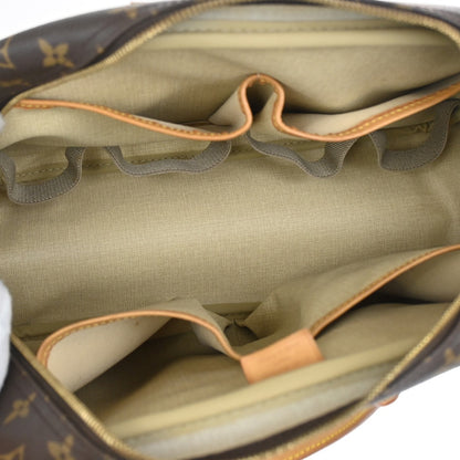 Louis Vuitton Deauville Handbag Monogram Canvas, BROWN, CANVAS, Handbag