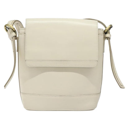 Burberry Flap Shoulder Bag Leather, WHITE, LEATHER, Shoulder bag
