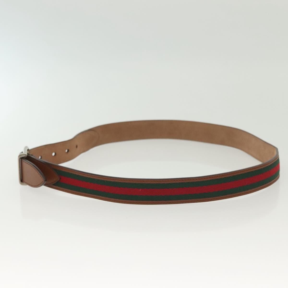 Gucci Sherry Line Belt Leather, BROWN, LEATHER, Belts