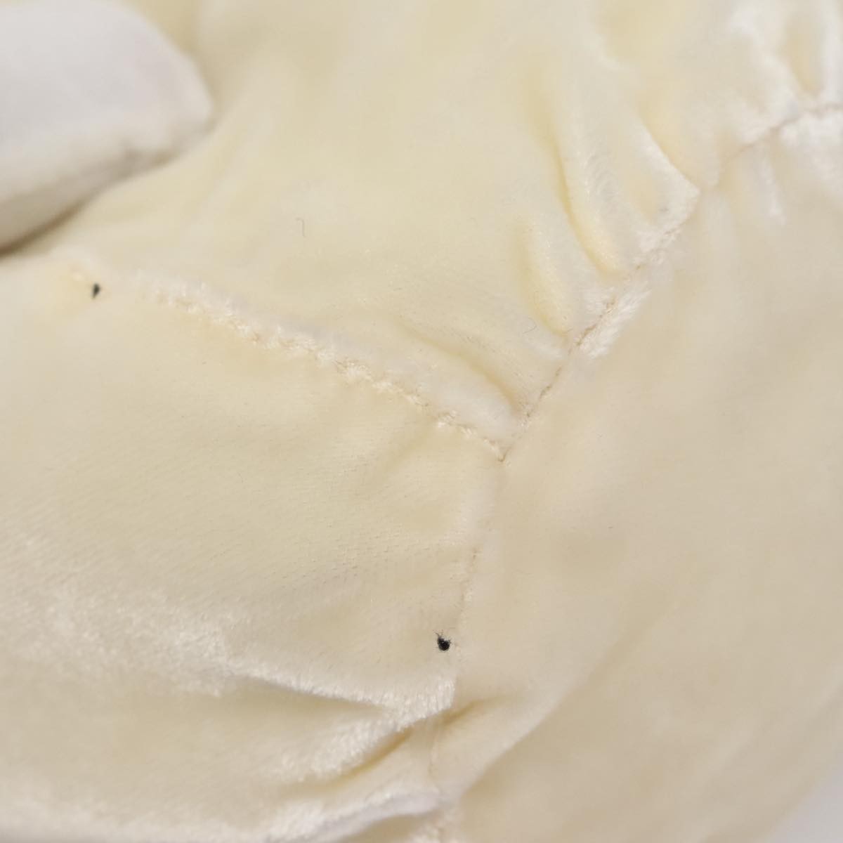 Prada Drawstring Pouch Velvet, BEIGE, VELVET, Clutche & pouche