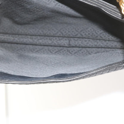 Bally Vintage Chain Shoulder Bag Quilted Leather, BLACK, LEATHER, Tote bag