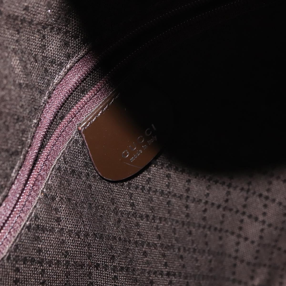 Gucci Vintage Bamboo Shoulder Bag Nylon, BROWN, NYLON, Shoulder bag