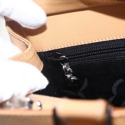 Salvatore Ferragamo Double Gancini Side Buckle Tote Leather, BEIGE, LEATHER, Handbag