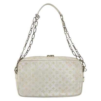 Louis Vuitton McKenna Shoulder Bag Mini Lin, SILVER, CANVAS, Shoulder bag