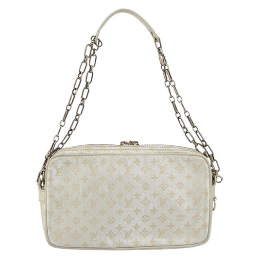 Louis Vuitton McKenna Shoulder Bag Mini Lin, SILVER, CANVAS, Shoulder bag
