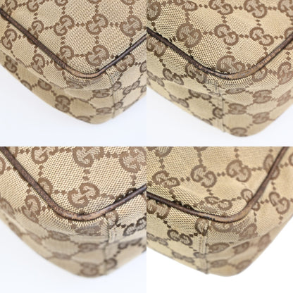 Gucci Vintage Front Pocket Flat Messenger GG Canvas, BEIGE, CANVAS, Shoulder bag