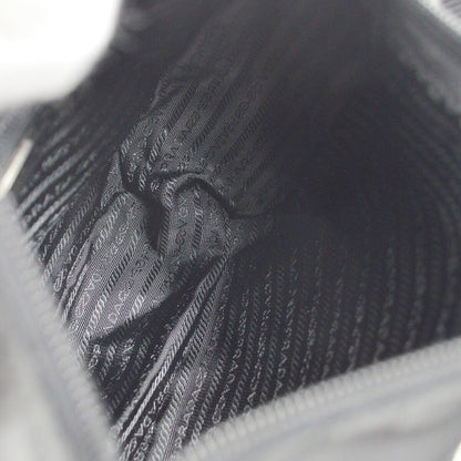 Prada Buckle Messenger Bag Tessuto, BLACK, NYLON, Shoulder bag