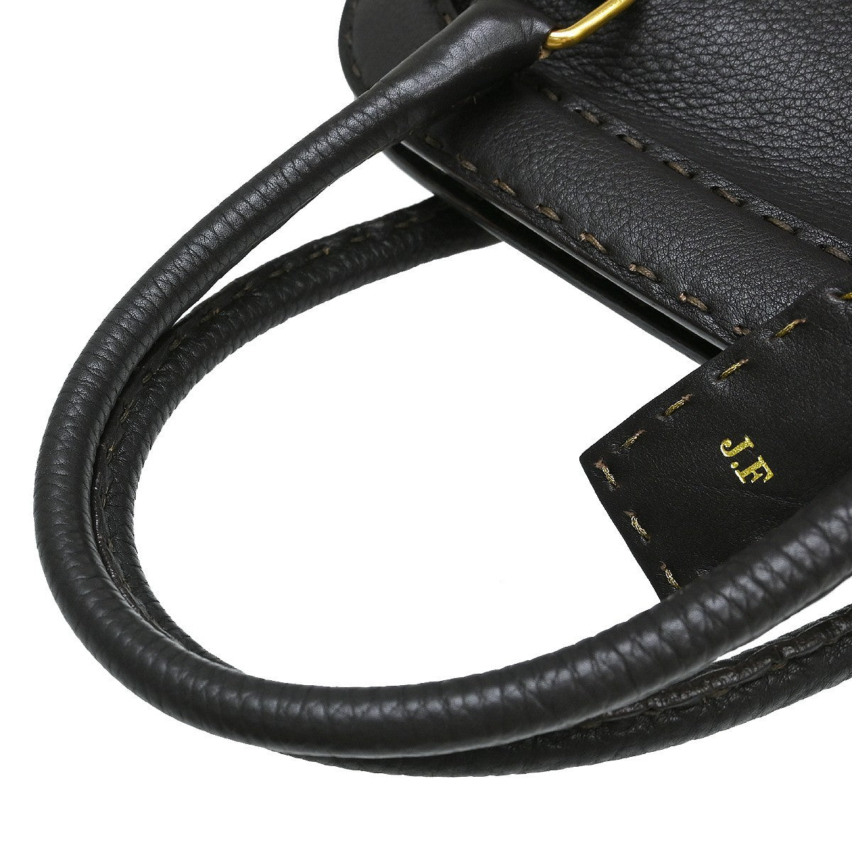 Fendi Selleria Frame Doctor Bag Leather, Brown, Leather, Handbag
