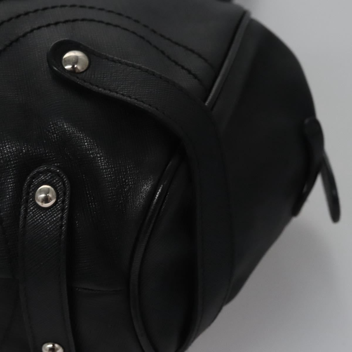 Salvatore Ferragamo Gancini Shoulder Bag Leather, BLACK, LEATHER, Shoulder bag