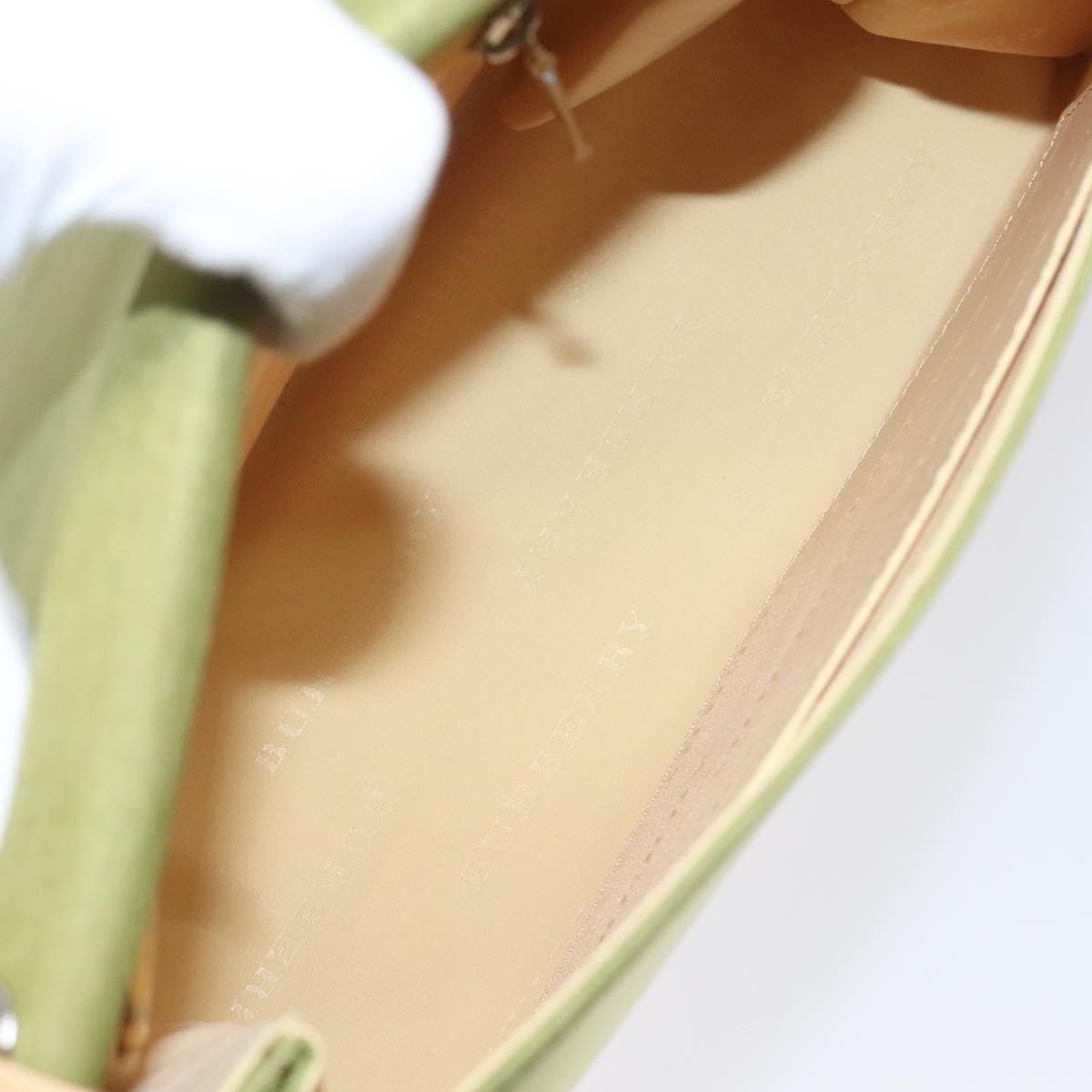 Burberry Nova check Shoulder bag Canvas, GREEN, CANVAS, Shoulder bag