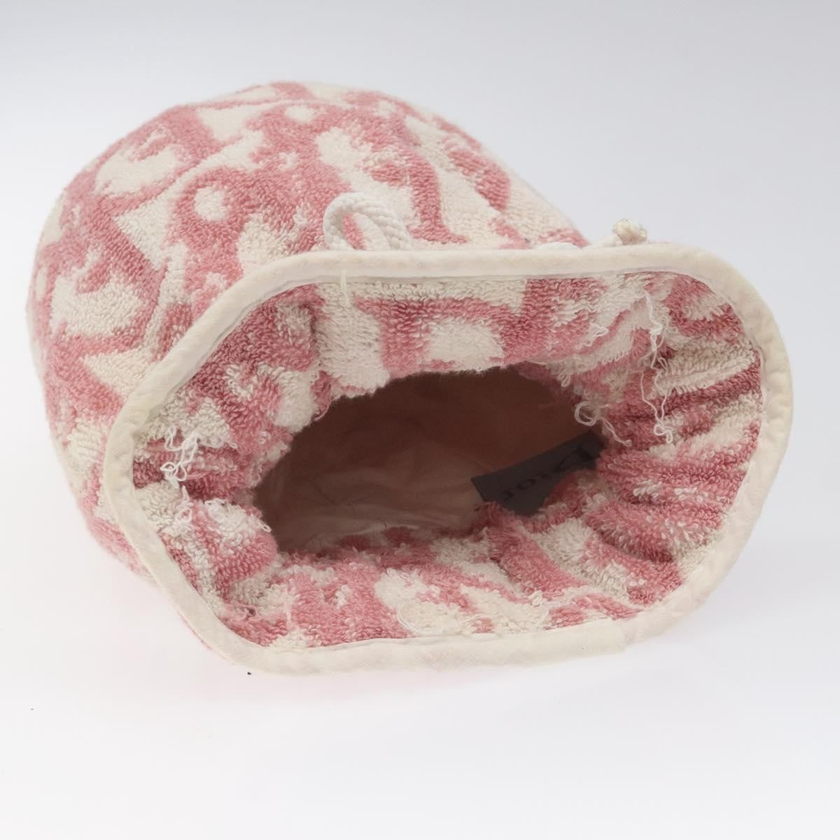 Christian Dior Vintage Trotter Pouch Pile, PINK, COTTON, Clutche & pouche