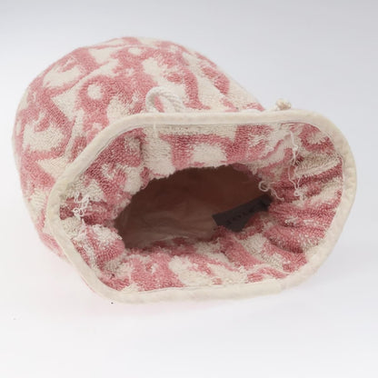 Christian Dior Vintage Trotter Pouch Pile, PINK, COTTON, Clutche & pouche