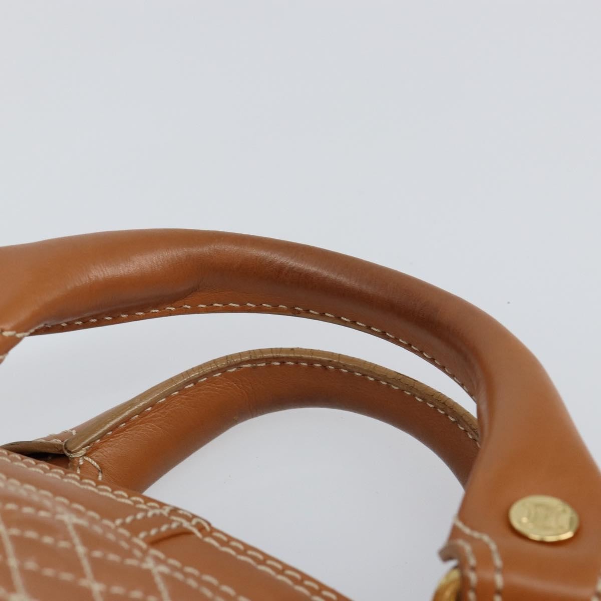Celine Boogie Satchel Leather, BEIGE, LEATHER, Handbag