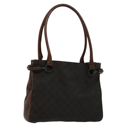 Gucci Horsebit Handle Tote GG Canvas, BROWN, CANVAS, Tote bag