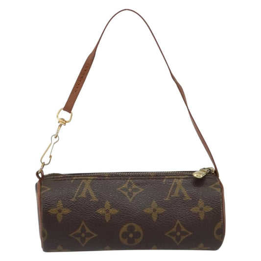 Louis Vuitton Papillon Pochette Monogram Canvas, BROWN, CANVAS, Clutche & pouche